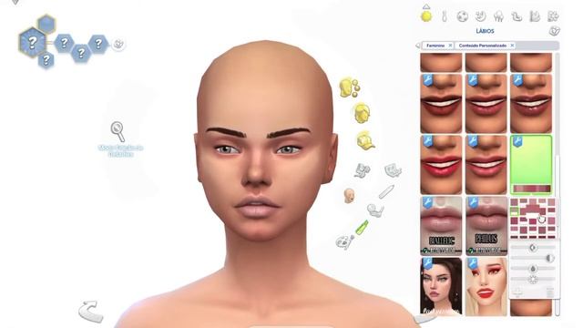 Pack MAKEUP + MAXIS HAIR +80 itens - THE SIMS 4 смотреть онлайн