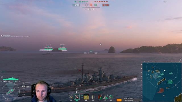 Ранговые бои на Schlieffen в Мир Кораблей / World of Warships смотреть онлайн