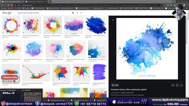 Dripping Effect | Splatter Effect | Photoshop Editing Tutorial by Deepak verma смотреть онлайн