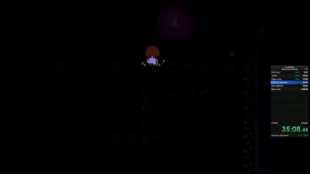 Undertale Speedrun Genocide Ending In 1h10m03s