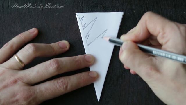 Снежинка из бумаги Как вырезать снежинки Схема Snowflakes from paper Schneeflocke aus Papier смотреть онлайн