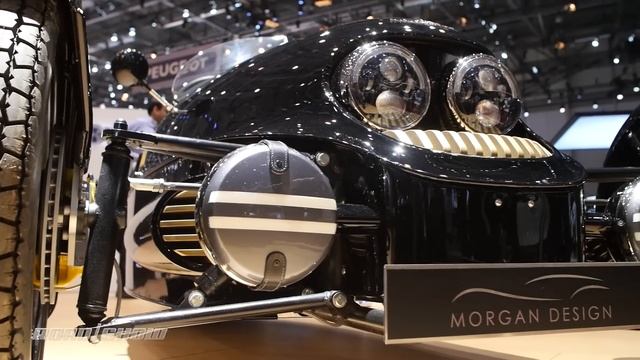 Morgan teams with UK store for unforgettable EV3 special edition | 2017 Geneva Motor Show смотреть онлайн