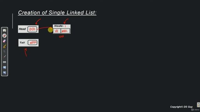 7 S04 L07 Creation of Single Linked List || Java Data structure and Algorithm смотреть онлайн