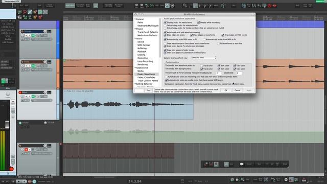 Настройка Reaper ч.3 (Appearance, Цвета и прочая визуальщина ) смотреть онлайн