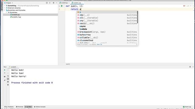 Writing Python functions in PyCharm смотреть онлайн
