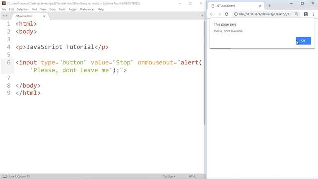onLoad, onChange ... - #27 JavaScript tutorial for Beginners смотреть онлайн