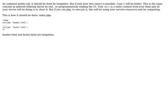 Software Engineering: Which is better: to include HTML inside PHP code or outside it? смотреть онлайн