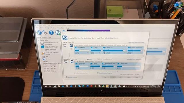 HP Envy 13 - SSD klónozás (clone) смотреть онлайн