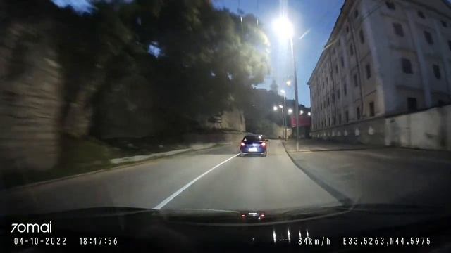 Вечерняя съемка видео регистратора 70mai A800s -1.￼ С перепрошитым голосом ADAS на ￼голос Алисы. смотреть онлайн