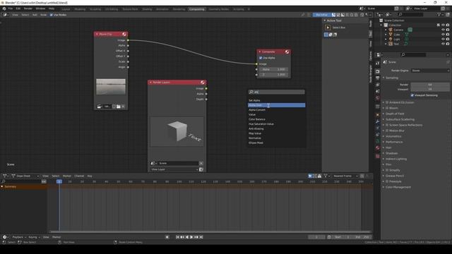 How to combine video clip with 3d objects in Blender смотреть онлайн