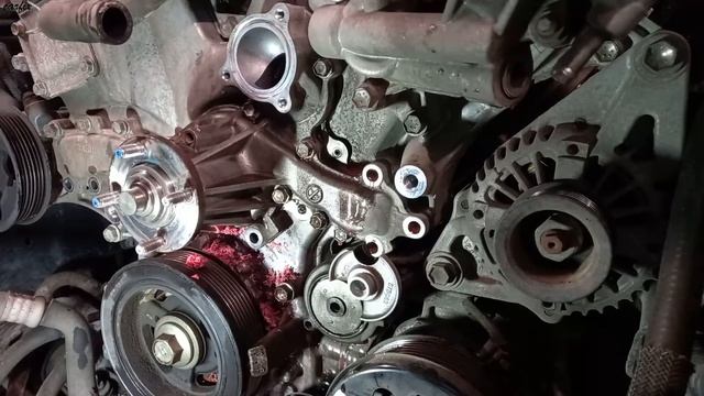 How To Replace Prado Water Pump  Tacoma 4Runner Tundra FJ Cruiser  Water Pump 1GR Engine ,