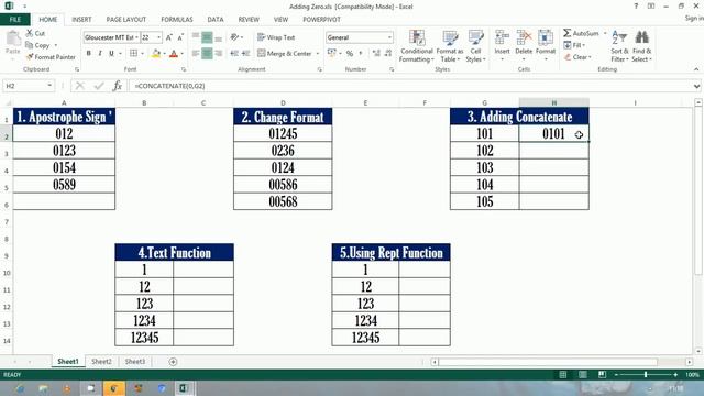 How to add 0 zero before number in excel hindi смотреть онлайн