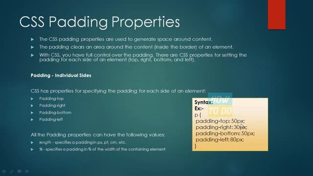 CSS Tutorials - Padding Properties смотреть онлайн