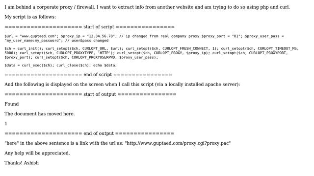 web scraping using php and curl from behind corporate proxy / firewall смотреть онлайн