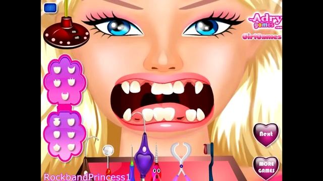 Barbie Game Barbie Brushing Teeth Games смотреть онлайн