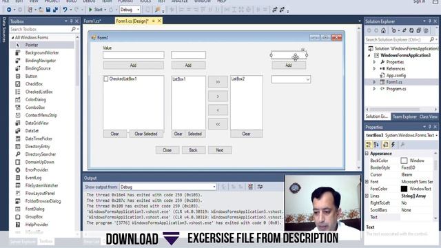 C Sharp 03: How To Fill ListBox, ComboBox, Checkbox #BCCS-MIRPUR