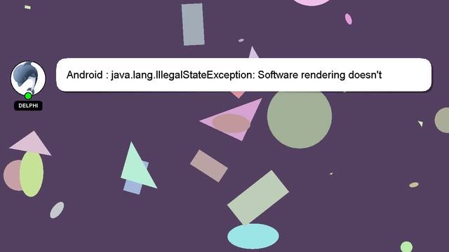 Android : java.lang.IllegalStateException: Software rendering doesn't support hardware bitmaps смотреть онлайн