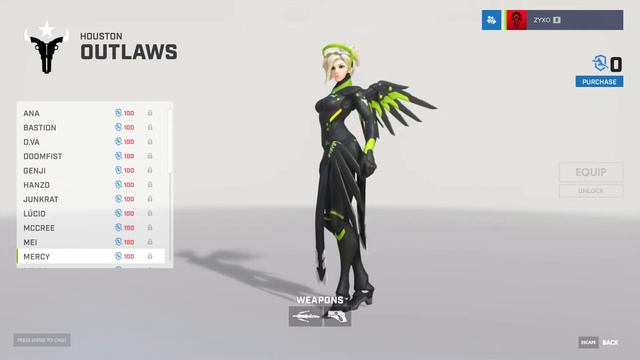 All MERCY Skins - Overwatch League 2018 смотреть онлайн
