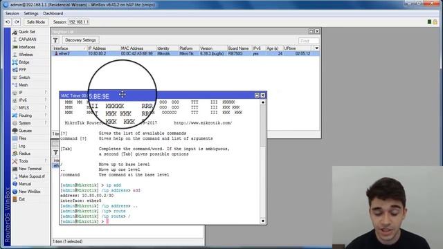 ACESSANDO MIKROTIK VIA MAC-TELNET смотреть онлайн