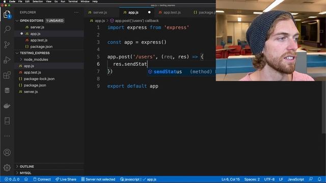 Testing Node Server with Jest and Supertest смотреть онлайн