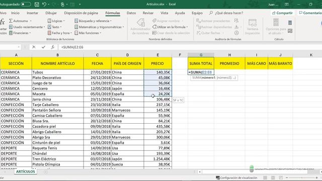 Curso Excel 2019. Funciones I. Vídeo 8 смотреть онлайн