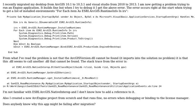 Unable to load DLL 'ArcGISVersion.dll': The specified module could not be found. (Exception from... смотреть онлайн