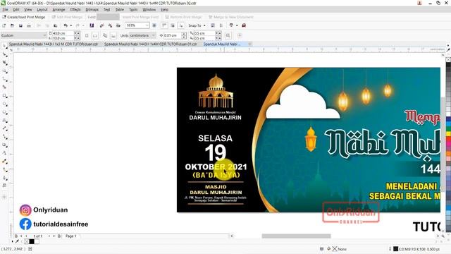 Free 3 Desain Banner Spanduk Maulid Nabi 1443H 2021 Siap CETAK Format CorelDraw Photoshop смотреть онлайн