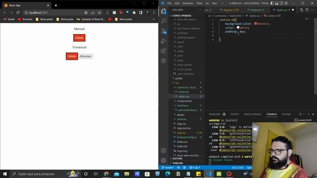 Curso de Firebase com React TS - Aula 10 Commons, Components e Pages смотреть онлайн