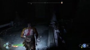 God of War внутри горы Сундук с рунами