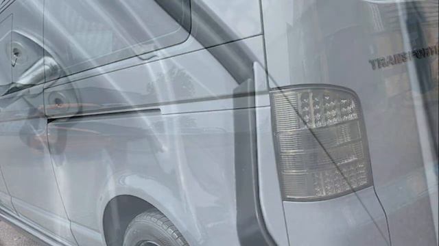 Full colour change respray silver to Nardo grey, VW Transporter. смотреть онлайн