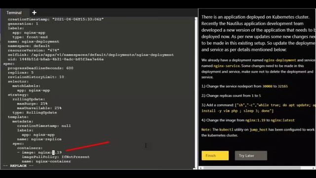 Update an Existing Deployment in Kubernetes смотреть онлайн