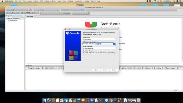 Code Blocks 17.12 Installation on Mac OS X Catalina and run C/C++ Program смотреть онлайн
