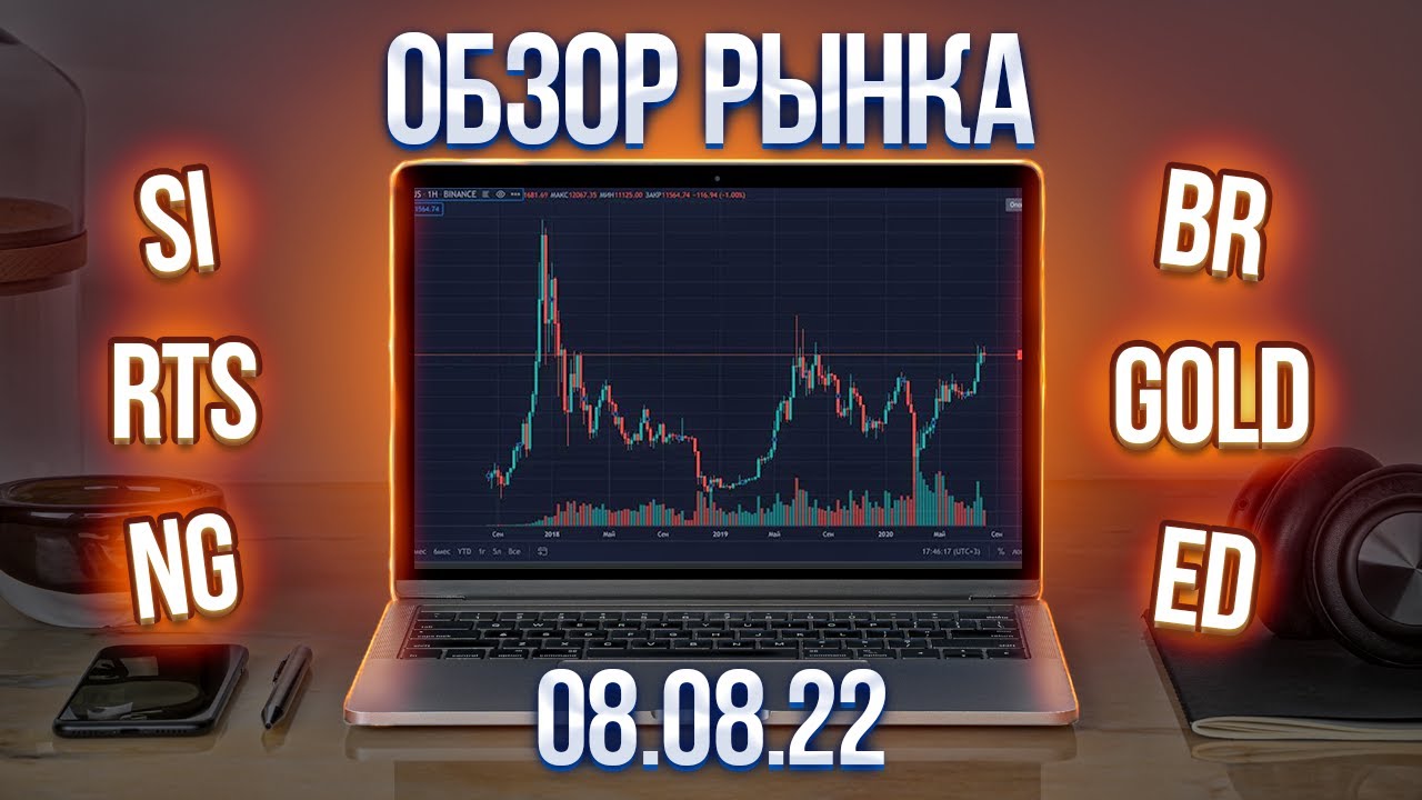 Обзор рынка 8.08.22 (RTS, Br, Si .. смотреть онлайн