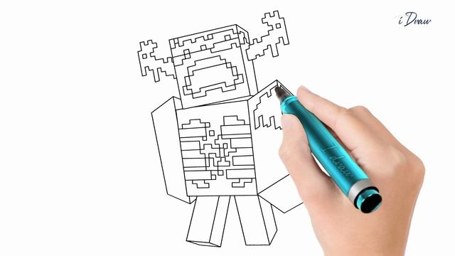 How to draw Warden Minecraft? смотреть онлайн
