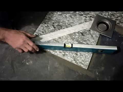 Как разложить плитку в душевом поддоне ? смотреть онлайн