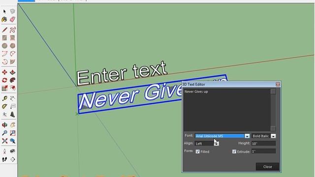 3D Text Editor Plugin For Sketchup смотреть онлайн
