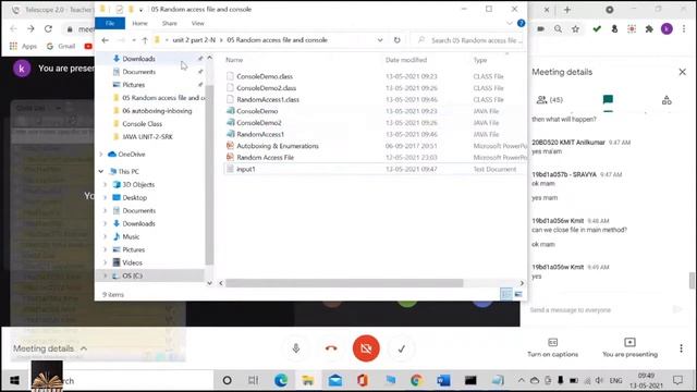 18. JAVA unit 2 (JNTUH 2-2) 13-05-2021 смотреть онлайн