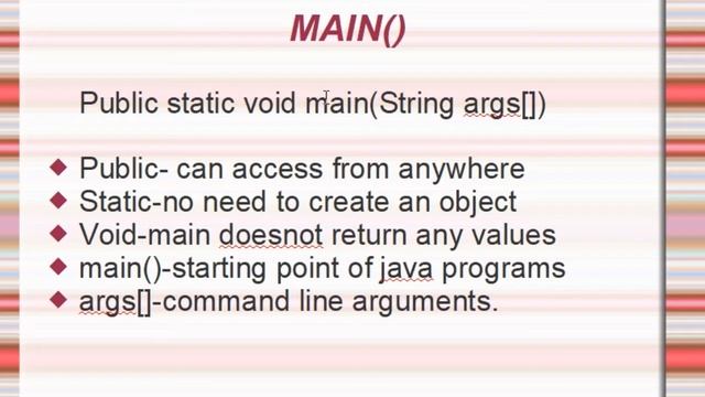 Explain About Public Static Void Main(String[] args) | Main() Method Explanation | JAVA Programming смотреть онлайн