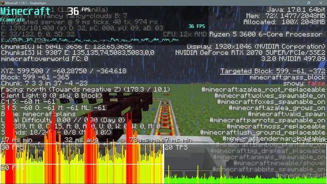 GamerPotion's FPS Stress Test Map - Vanilla vs OptiFine vs Sodium 1.18.1 смотреть онлайн
