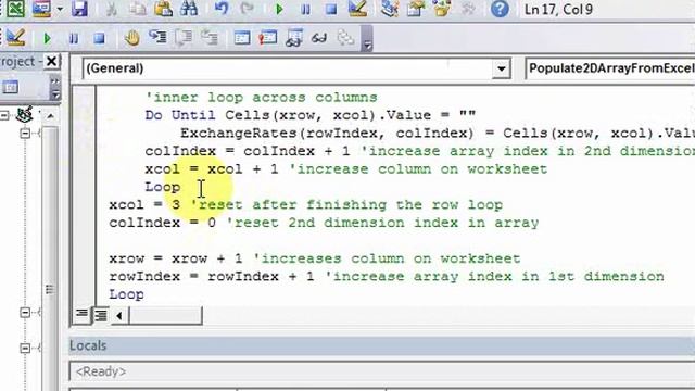 Lesson 27.5 Populate a 2D Array from Excel смотреть онлайн