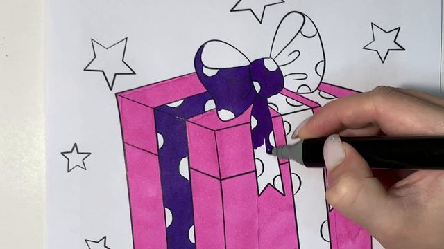 Christmas Gift Coloring Book for Kids with Christmas Songs смотреть онлайн