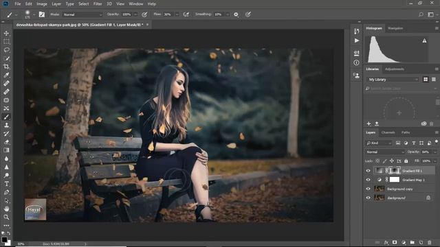 photoshop cc tutorial outdoor portrait edit by photoshop cc 2018 смотреть онлайн