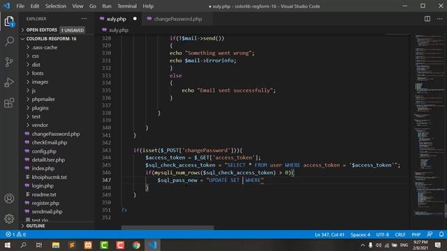 FORGOT PASSWORD CREATE ACCESS TOKEN SENDMAIL IN PHP PART2 смотреть онлайн
