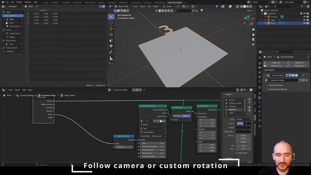 Index Viewer group node in Geometry nodes - Blender tutorial ENG смотреть онлайн