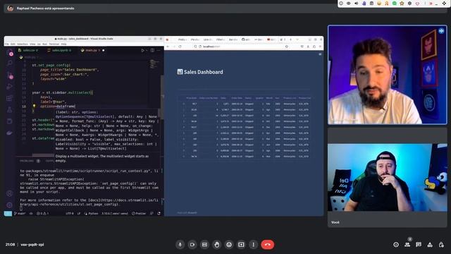 LIVE #079 - CRIE UM PAINEL EM HTML PROFISSIONAL USANDO PYTHON E STREAMLIT [em poucos passos] смотреть онлайн