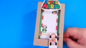 4 Cute Paper Crafts with Super Mario. How to make Super Mario Game from paper.