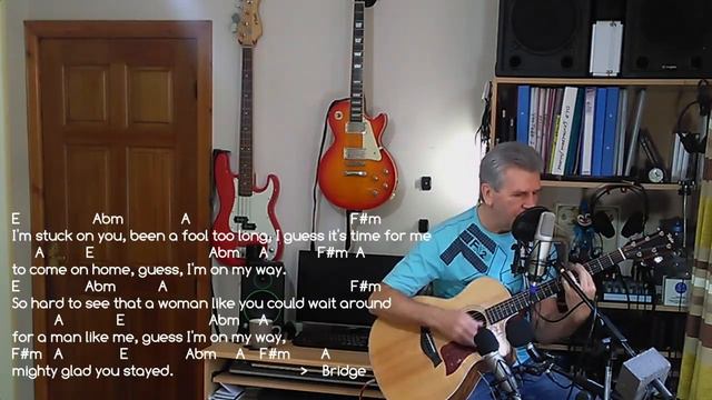 Stuck on you - Dave Fenley C&W version, Lionel Richie - Guitar - Chords & Lyrics Cover- by Steve. смотреть онлайн