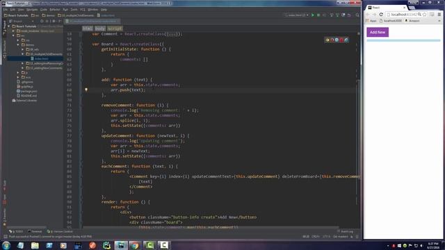 React JS Tutorials for Beginners - 13 - Creating New Components смотреть онлайн