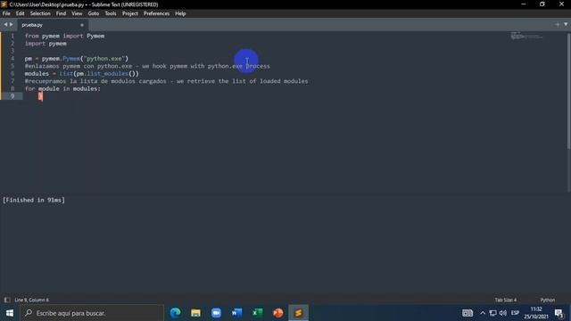 listar modulos de procesos - python Pymem смотреть онлайн