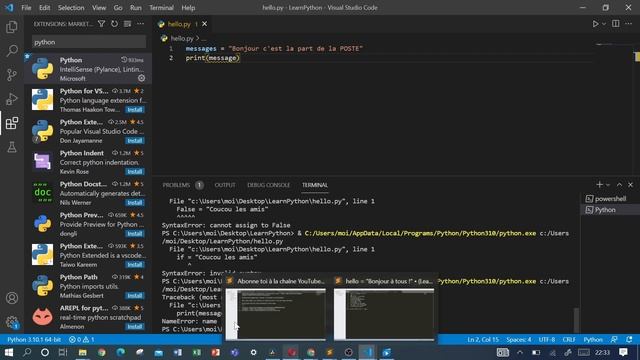 Les erreurs en Python - Python 9 смотреть онлайн
